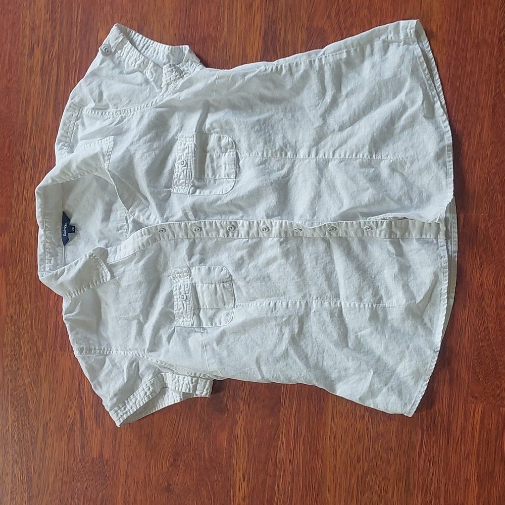 Linen blend blouse